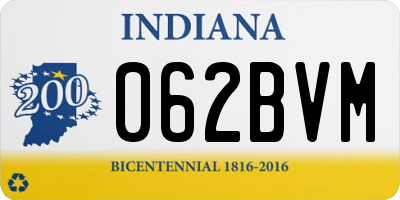 IN license plate 062BVM