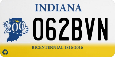 IN license plate 062BVN