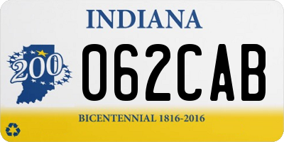 IN license plate 062CAB