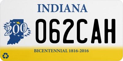 IN license plate 062CAH