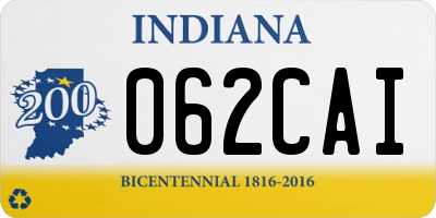 IN license plate 062CAI