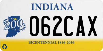 IN license plate 062CAX