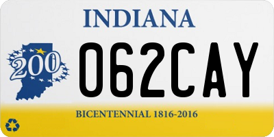IN license plate 062CAY