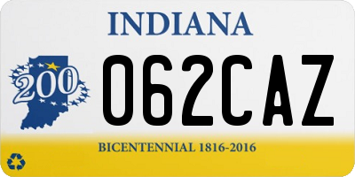 IN license plate 062CAZ
