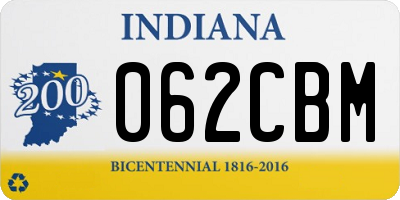 IN license plate 062CBM