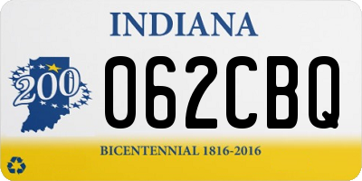 IN license plate 062CBQ