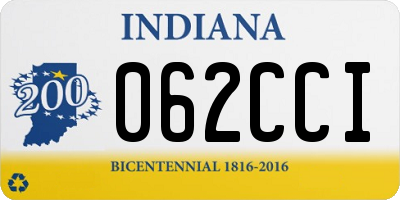 IN license plate 062CCI