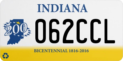 IN license plate 062CCL