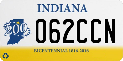 IN license plate 062CCN