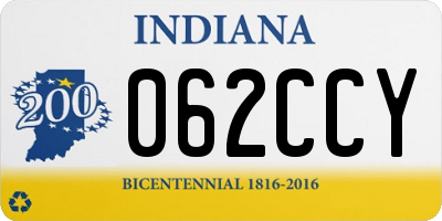 IN license plate 062CCY