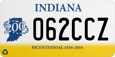 IN license plate 062CCZ