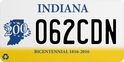 IN license plate 062CDN