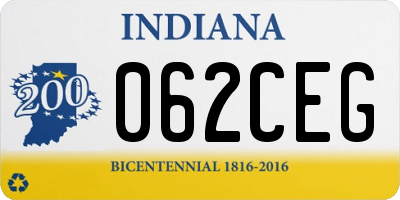 IN license plate 062CEG