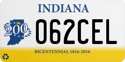 IN license plate 062CEL
