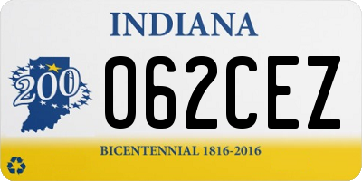 IN license plate 062CEZ