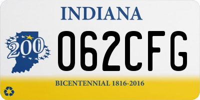 IN license plate 062CFG