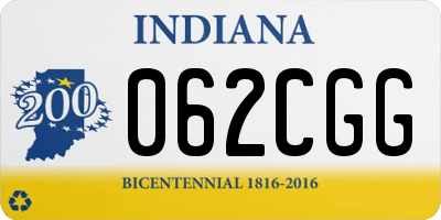 IN license plate 062CGG