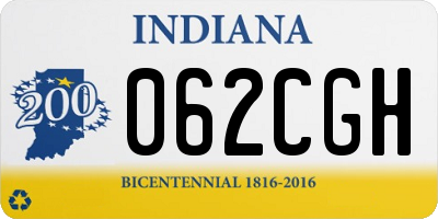 IN license plate 062CGH