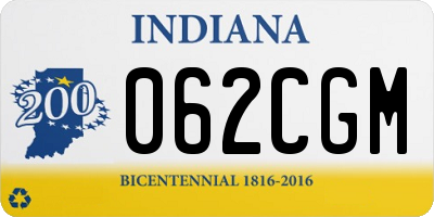IN license plate 062CGM