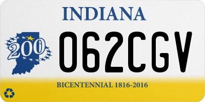 IN license plate 062CGV
