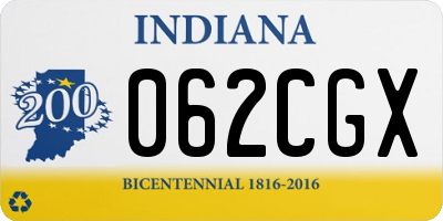 IN license plate 062CGX