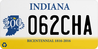 IN license plate 062CHA