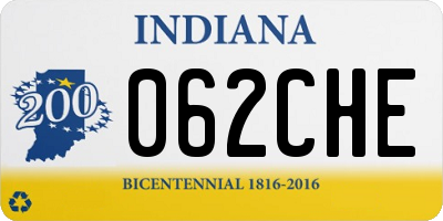 IN license plate 062CHE