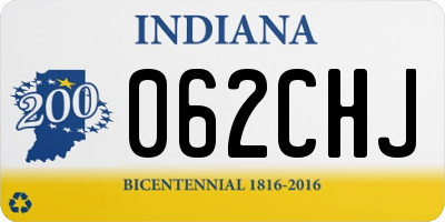 IN license plate 062CHJ