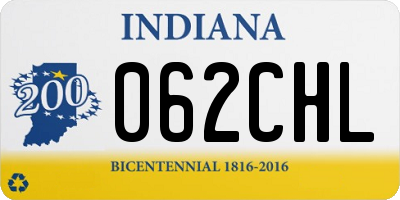 IN license plate 062CHL