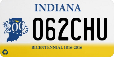IN license plate 062CHU
