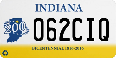 IN license plate 062CIQ