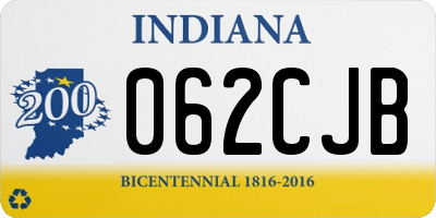 IN license plate 062CJB