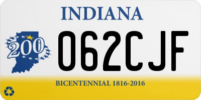 IN license plate 062CJF