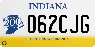 IN license plate 062CJG
