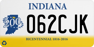 IN license plate 062CJK