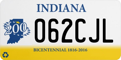 IN license plate 062CJL
