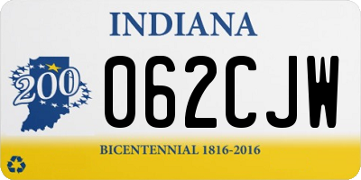 IN license plate 062CJW