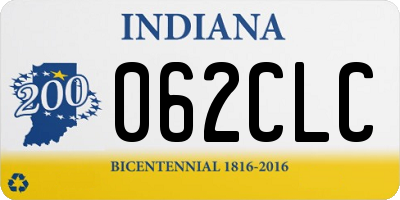 IN license plate 062CLC
