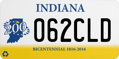 IN license plate 062CLD