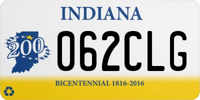 IN license plate 062CLG