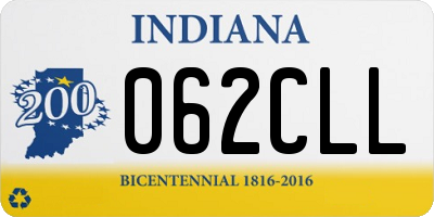 IN license plate 062CLL
