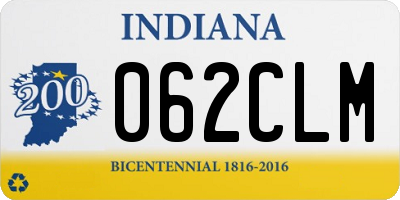 IN license plate 062CLM