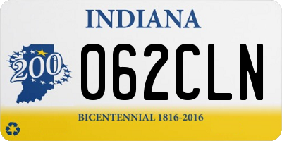 IN license plate 062CLN