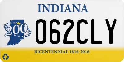 IN license plate 062CLY