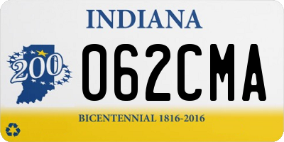 IN license plate 062CMA