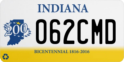 IN license plate 062CMD