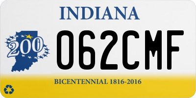 IN license plate 062CMF