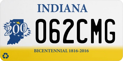 IN license plate 062CMG