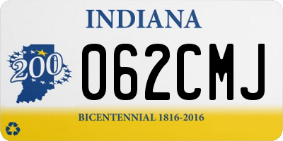 IN license plate 062CMJ