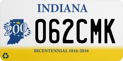IN license plate 062CMK